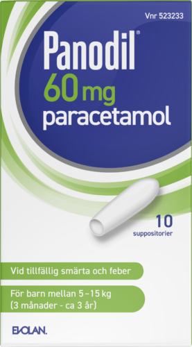 Panodil suppositorier 60 mg