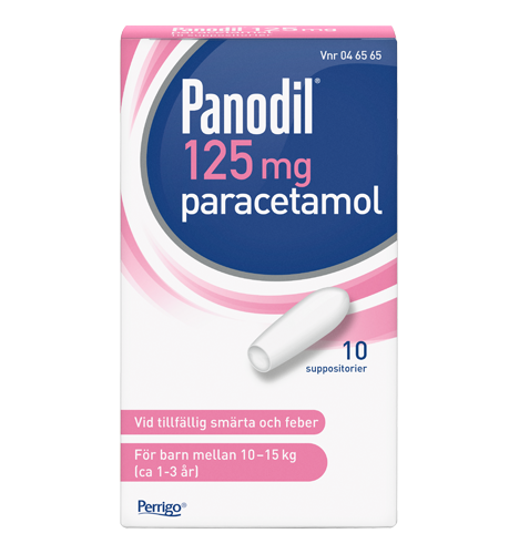 Panodil suppositorier 125 mg