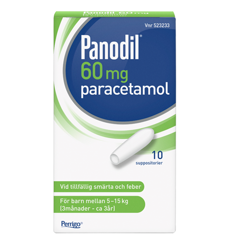 Panodil suppositorier 60 mg